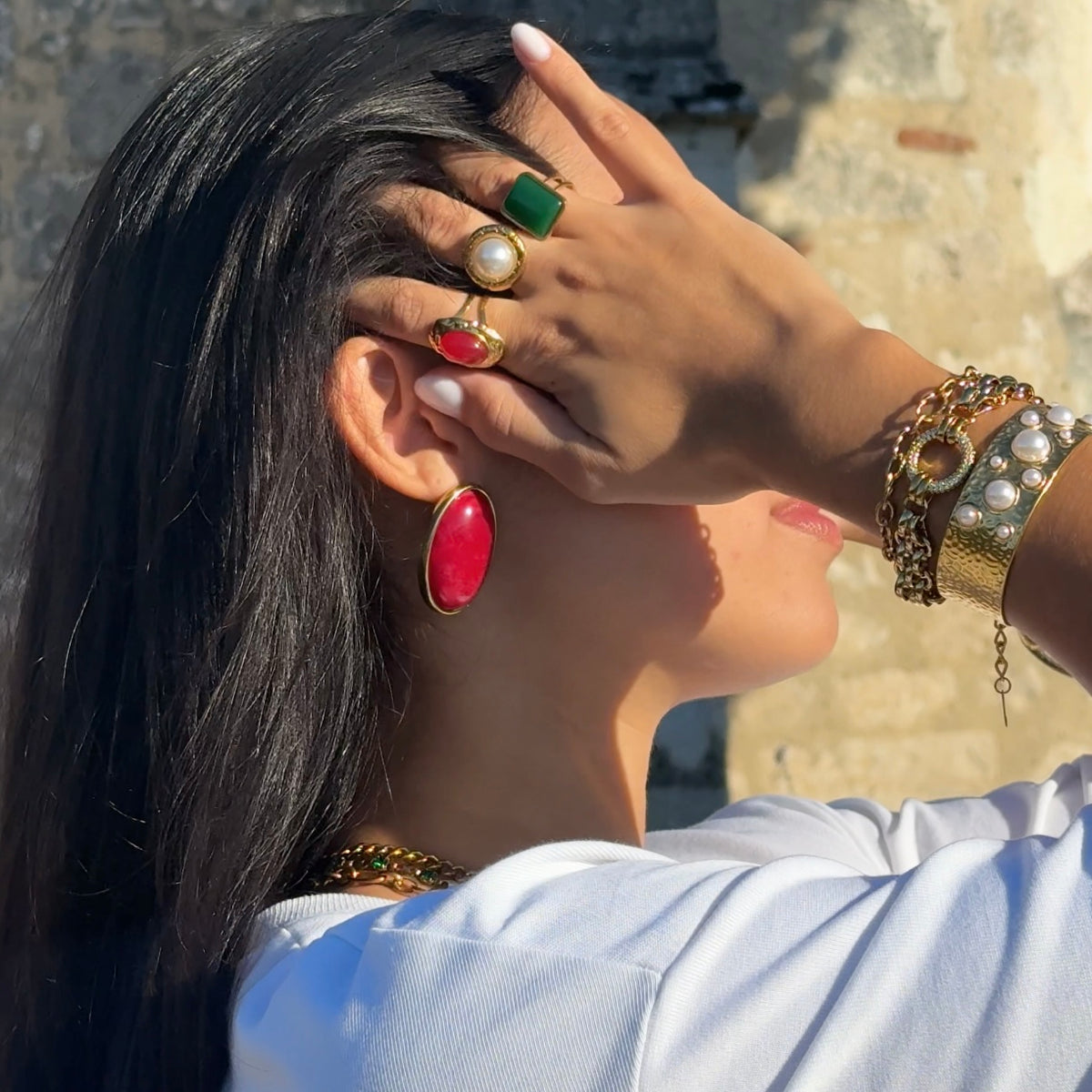 Boucles d’oreilles Ruby